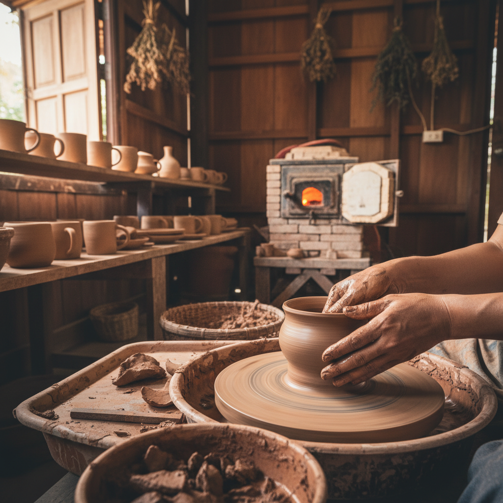 Wheel-thrown stoneware